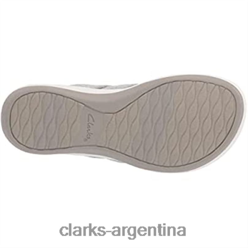 Clarks mujer 2FZPZ710 chanclas mujer arla kaylie gris textil clarks textil gris