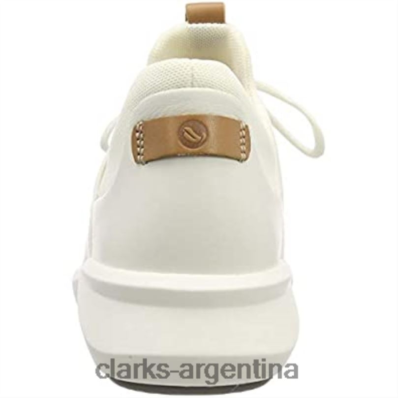 Clarks mujer 2FZPZ604 zapatos derbys clarks un rio lace de cuero blanco blanco para mujer cuero blanco blanco