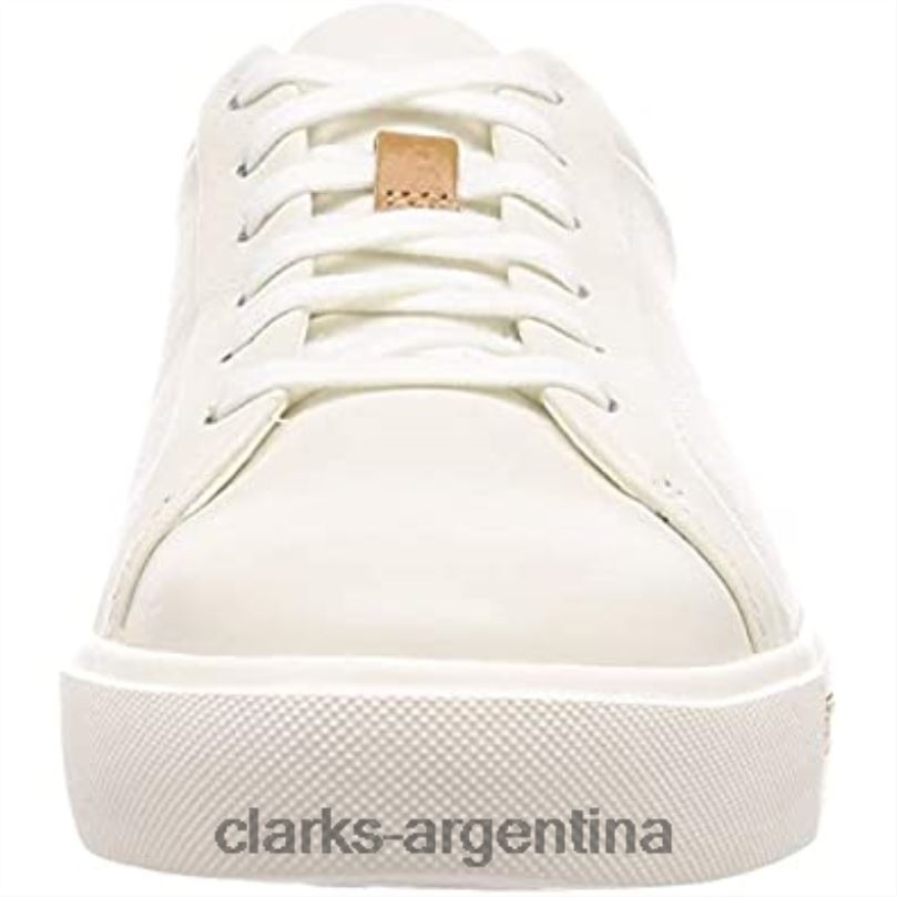 Clarks mujer 2FZPZ785 zapatos derby de encaje clarks un maui de cuero blanco blanco para mujer cuero blanco blanco