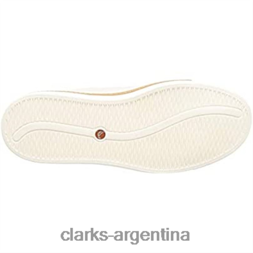 Clarks mujer 2FZPZ785 zapatos derby de encaje clarks un maui de cuero blanco blanco para mujer cuero blanco blanco