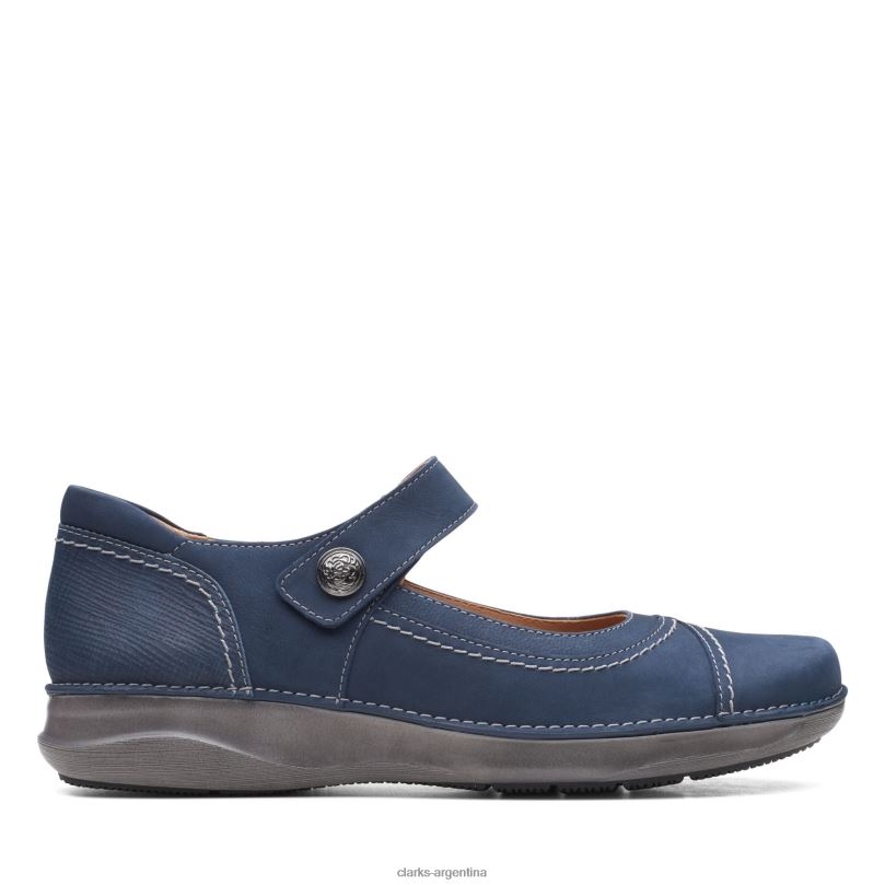 Clarks mujer 2FZPZ3287 appley walk clarks nubuck azul marino nubuck azul marino