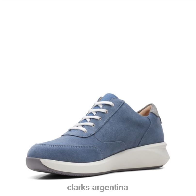 Clarks mujer 2FZPZ5095 un rio zip ante azul denim clarks ante azul denim gamuza azul denim