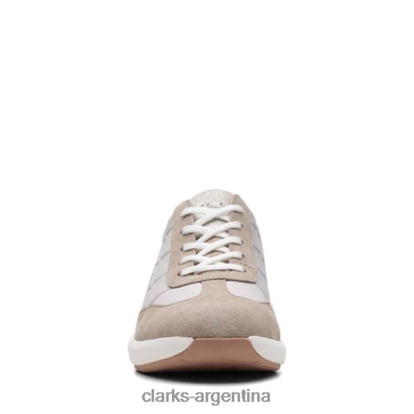 Clarks mujer 2FZPZ5193 Clarks Sand Combi Un Rio Stitch Sand Combi combinación de arena