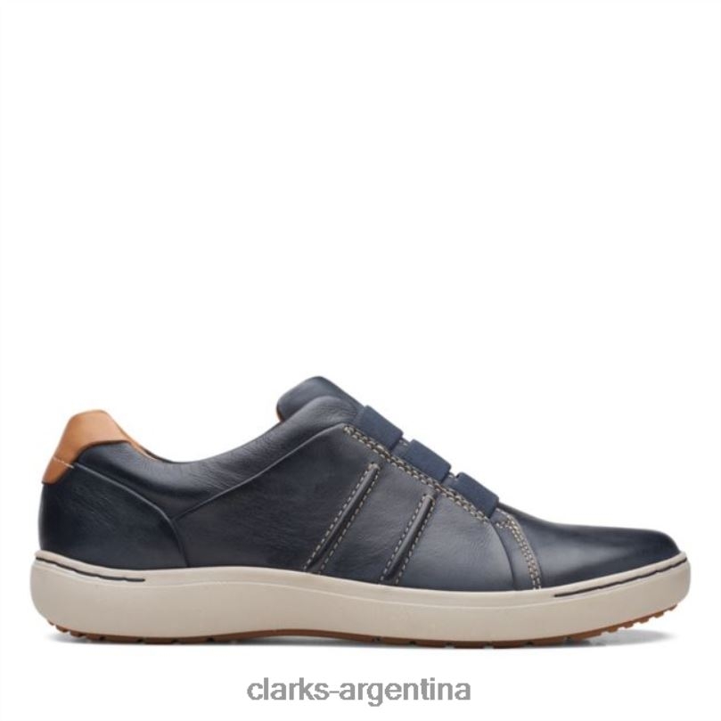Clarks mujer 2FZPZ6030 nalle facilidad cuero azul marino clarks de cuero azul marino cuero azul marino