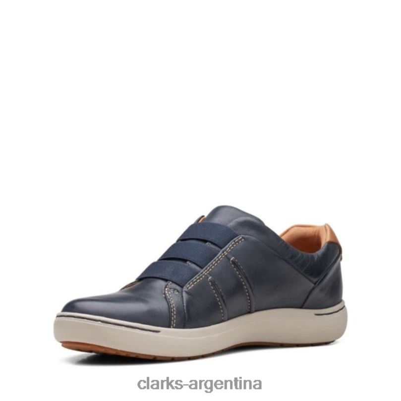 Clarks mujer 2FZPZ6030 nalle facilidad cuero azul marino clarks de cuero azul marino cuero azul marino