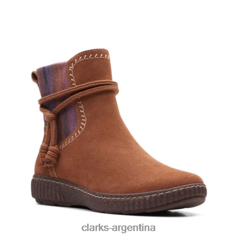 Clarks mujer 2FZPZ6225 clarks ante tostado oscuro caroline lily ante tostado oscuro gamuza bronceada oscura