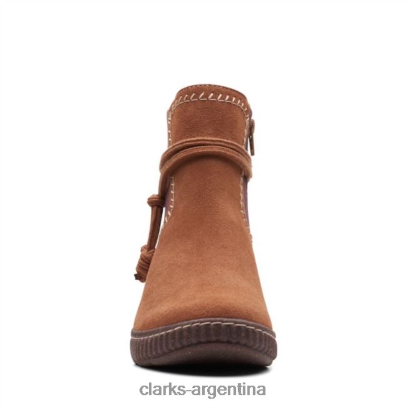 Clarks mujer 2FZPZ6225 clarks ante tostado oscuro caroline lily ante tostado oscuro gamuza bronceada oscura