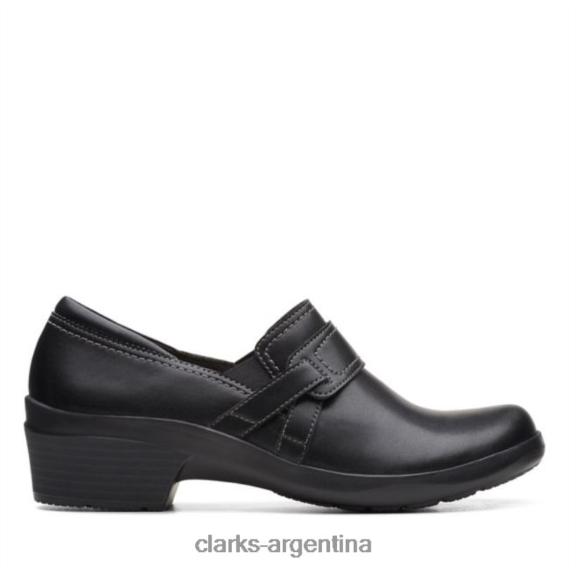 Clarks mujer 2FZPZ6263 angie poppy cuero negro clarks cuero negro cuero negro