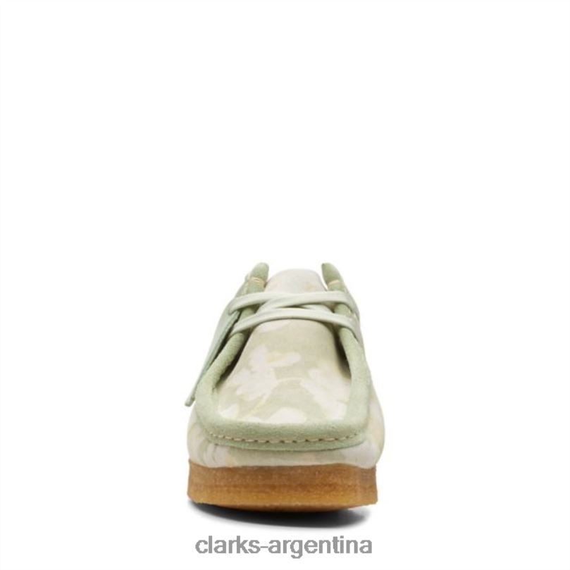 Clarks mujer 2FZPZ6299 verde floral clarks wallabee verde floral flores verdes