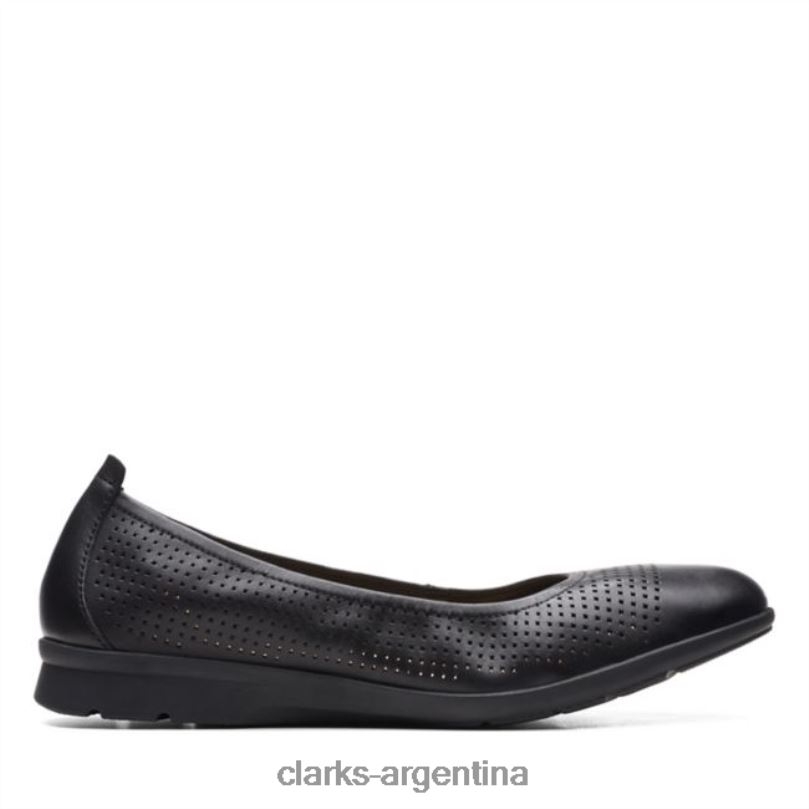 Clarks mujer 2FZPZ6329 clarks cuero negro jenette facilidad cuero negro cuero negro