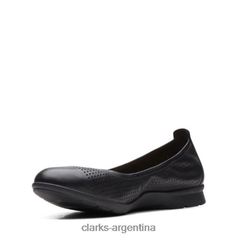 Clarks mujer 2FZPZ6329 clarks cuero negro jenette facilidad cuero negro cuero negro