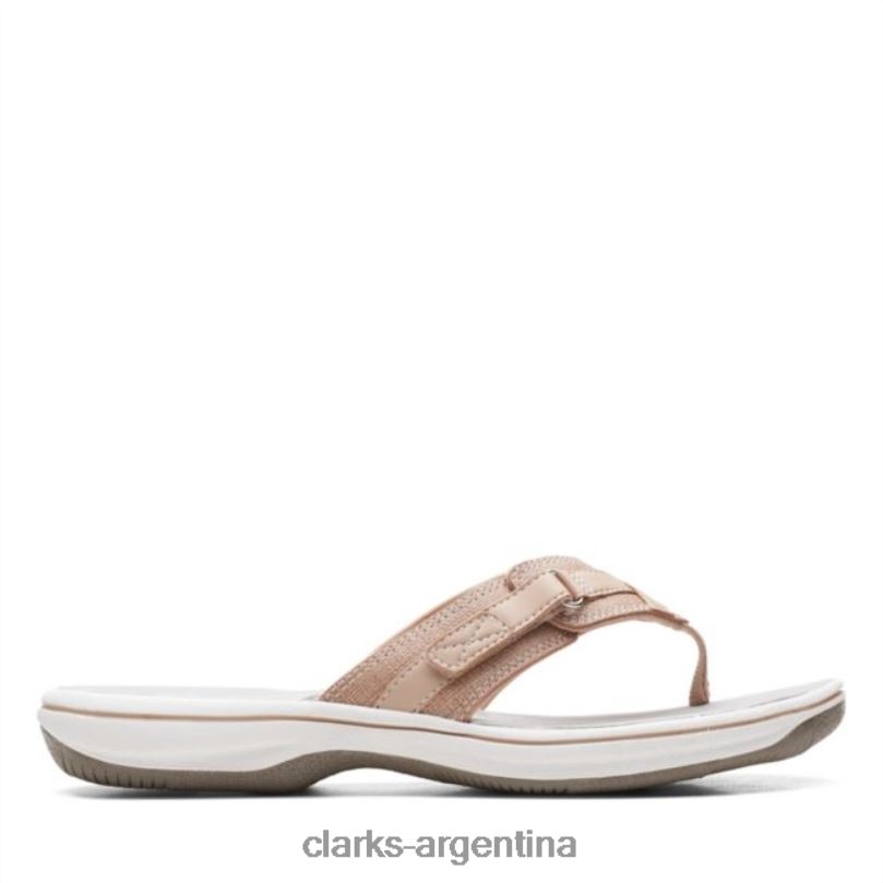 Clarks mujer 2FZPZ6355 marrón sintético clarks brisa mar marrón sintético gris pardo sintético