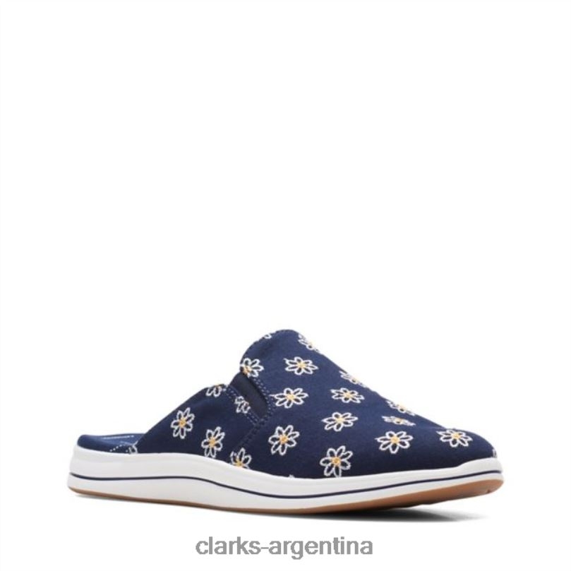 Clarks mujer 2FZPZ6420 marina floral brisa orilla marina floral clarks floral azul marino