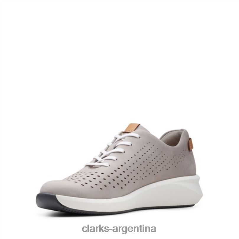 Clarks mujer 2FZPZ6447 un rio tie nubuck piedra clarks nubuck piedra nubuck de piedra