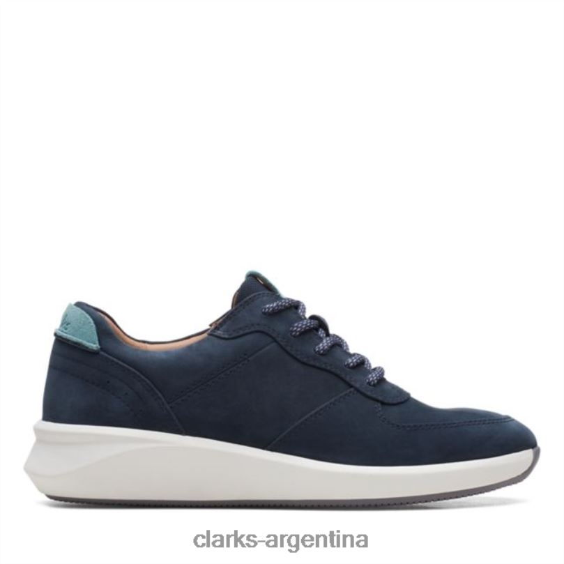 Clarks mujer 2FZPZ6484 nubuck azul marino un rio sprint nubuck azul marino clarks nubuck azul marino