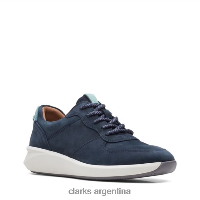 Clarks mujer 2FZPZ6484 nubuck azul marino un rio sprint nubuck azul marino clarks nubuck azul marino