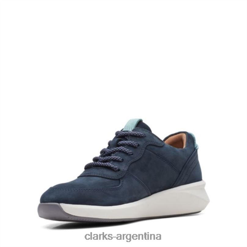 Clarks mujer 2FZPZ6484 nubuck azul marino un rio sprint nubuck azul marino clarks nubuck azul marino