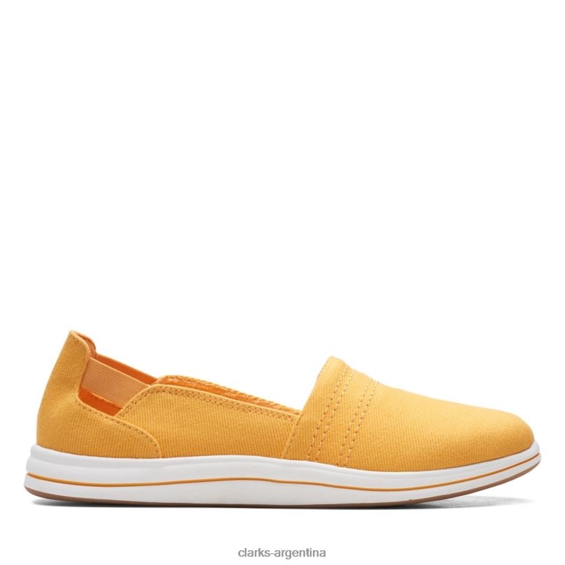 Clarks mujer 2FZPZ6531 paso de brisa clarks amarillo amarillo