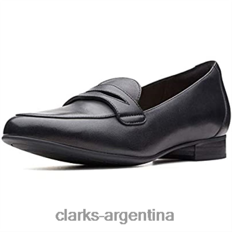 Clarks mujer 2FZPZ1012 mocasines clarks un blush go negros para mujer cuero negro