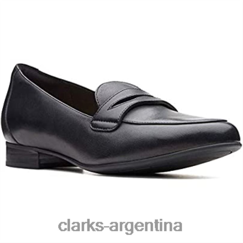 Clarks mujer 2FZPZ1012 mocasines clarks un blush go negros para mujer cuero negro