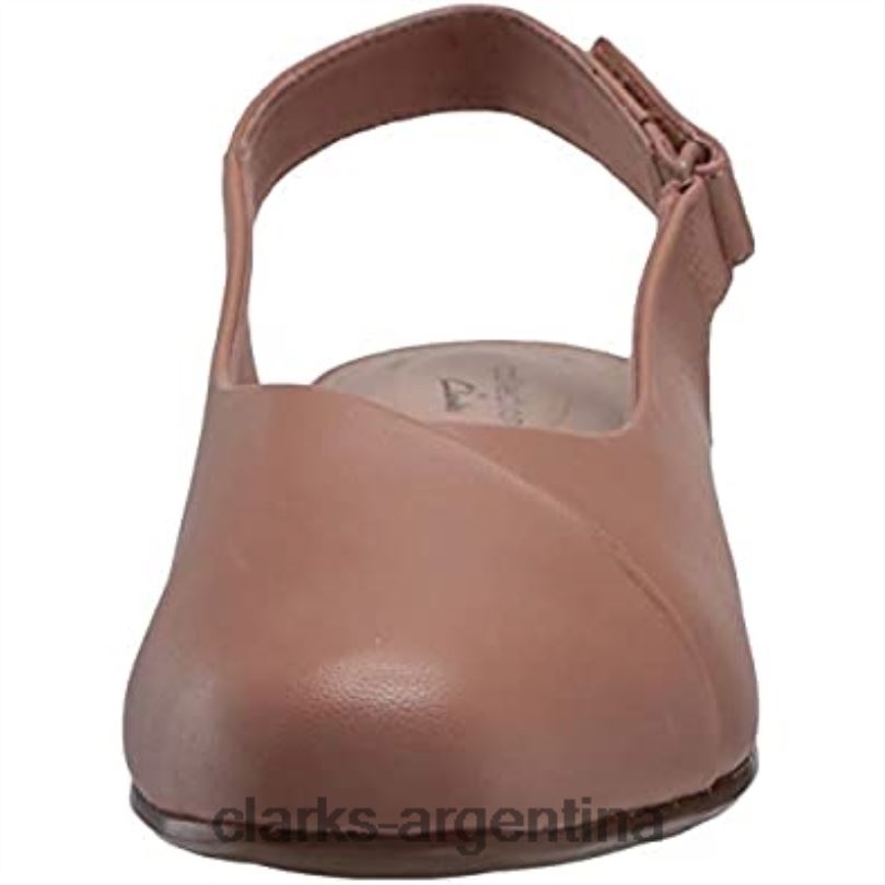 Clarks mujer 2FZPZ1042 Mocasines Clarks Juliet Pull de piel praliné para mujer