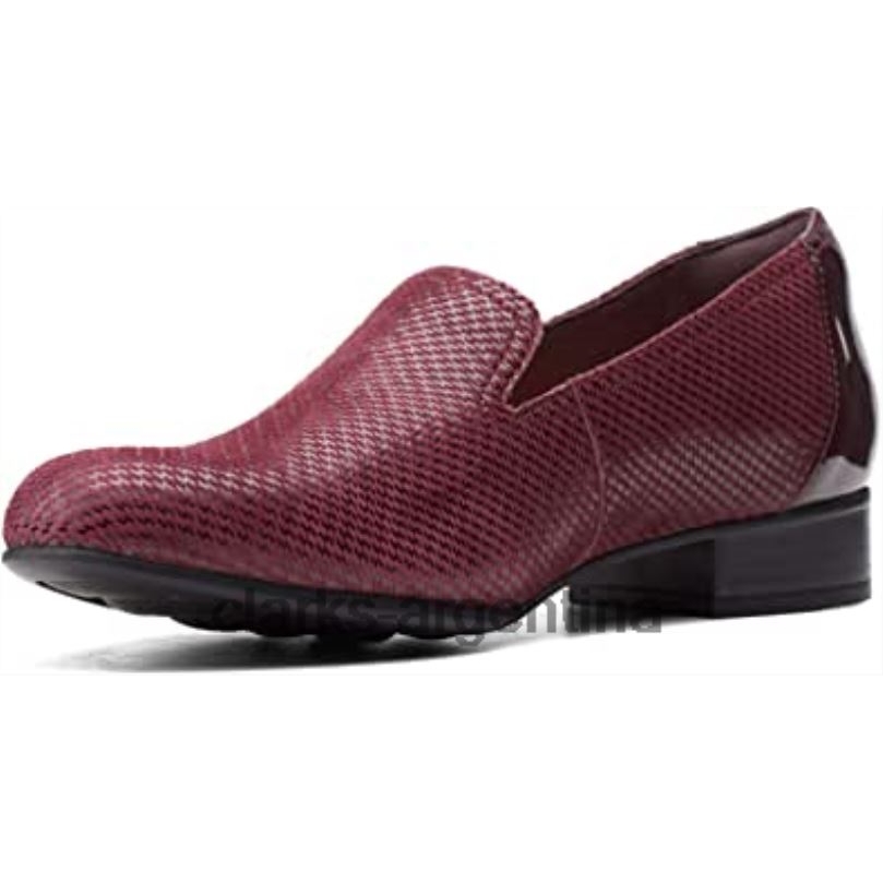 Clarks mujer 2FZPZ1053 mocasines clarks juliet hanley para mujer de cuero interés burdeos cuero de interés burdeos