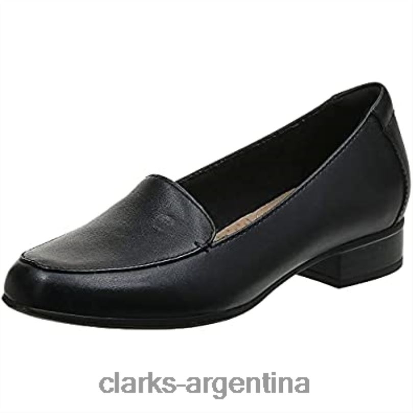 Clarks mujer 2FZPZ1139 Mocasines clarks juliet lora de piel negra para mujer cuero negro
