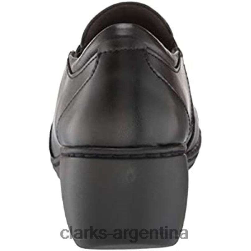 Clarks mujer 2FZPZ1270 mocasines channing haley para mujer de cuero negro clarks cuero negro
