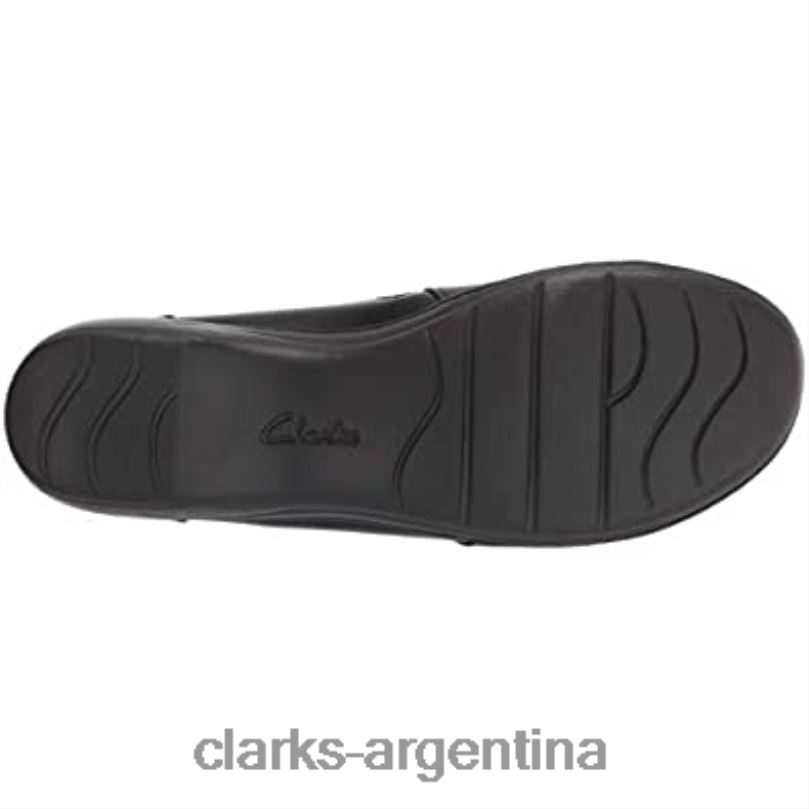 Clarks mujer 2FZPZ1270 mocasines channing haley para mujer de cuero negro clarks cuero negro