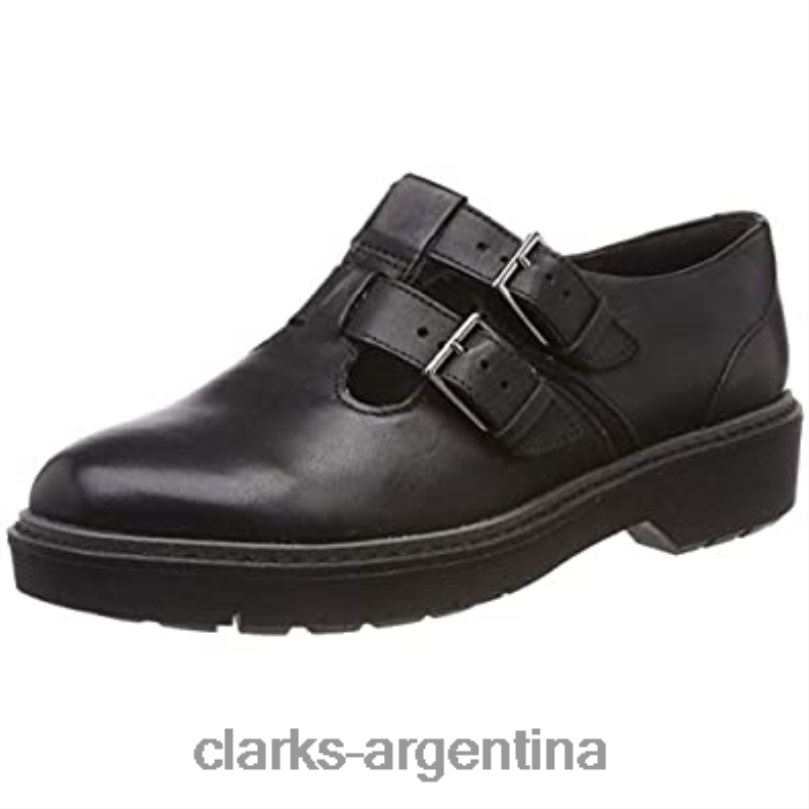 Clarks mujer 2FZPZ1353 Mocasines clarks alexa agnes negros para mujer cuero negro