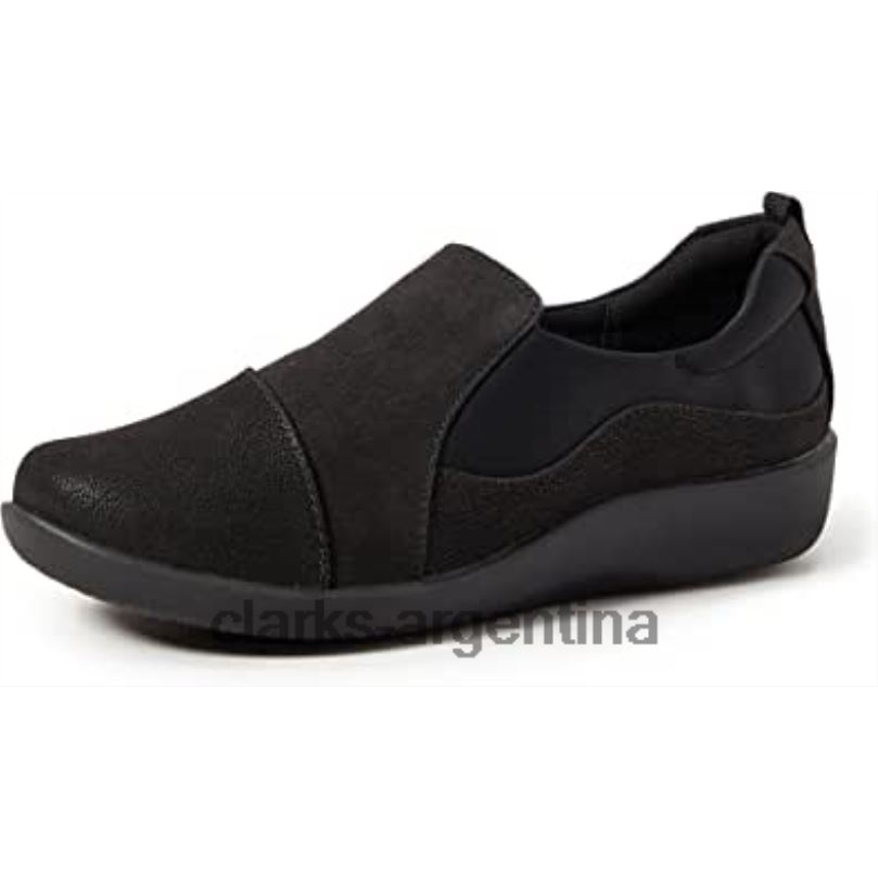 Clarks mujer 2FZPZ1406 mocasines sin cordones sillian paz para mujer clarks negros negro