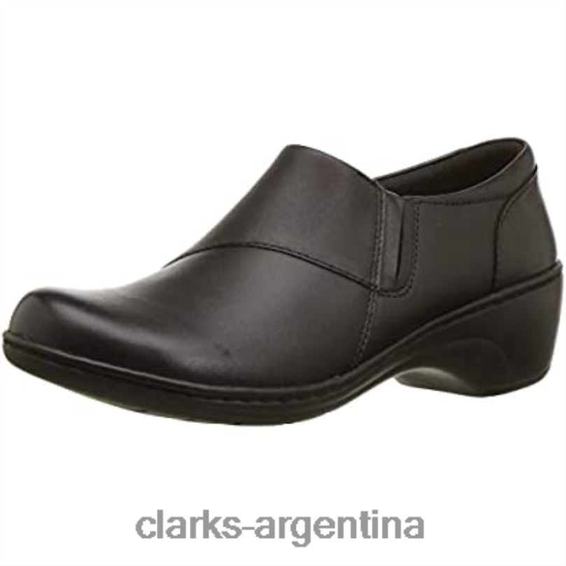 Clarks mujer 2FZPZ1423 mocasines channing fiona mujer clarks cuero negro cuero negro