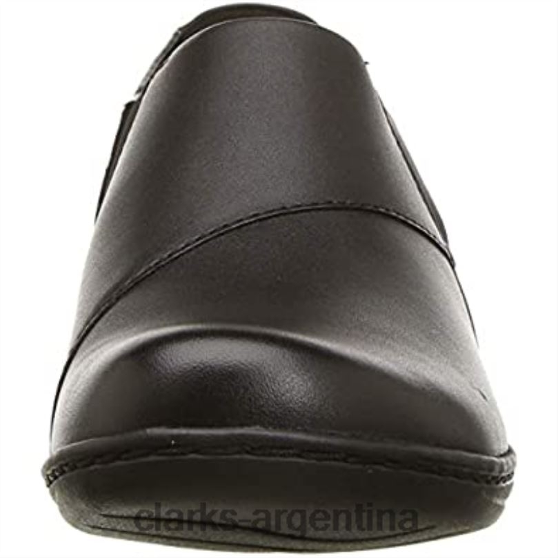 Clarks mujer 2FZPZ1423 mocasines channing fiona mujer clarks cuero negro cuero negro