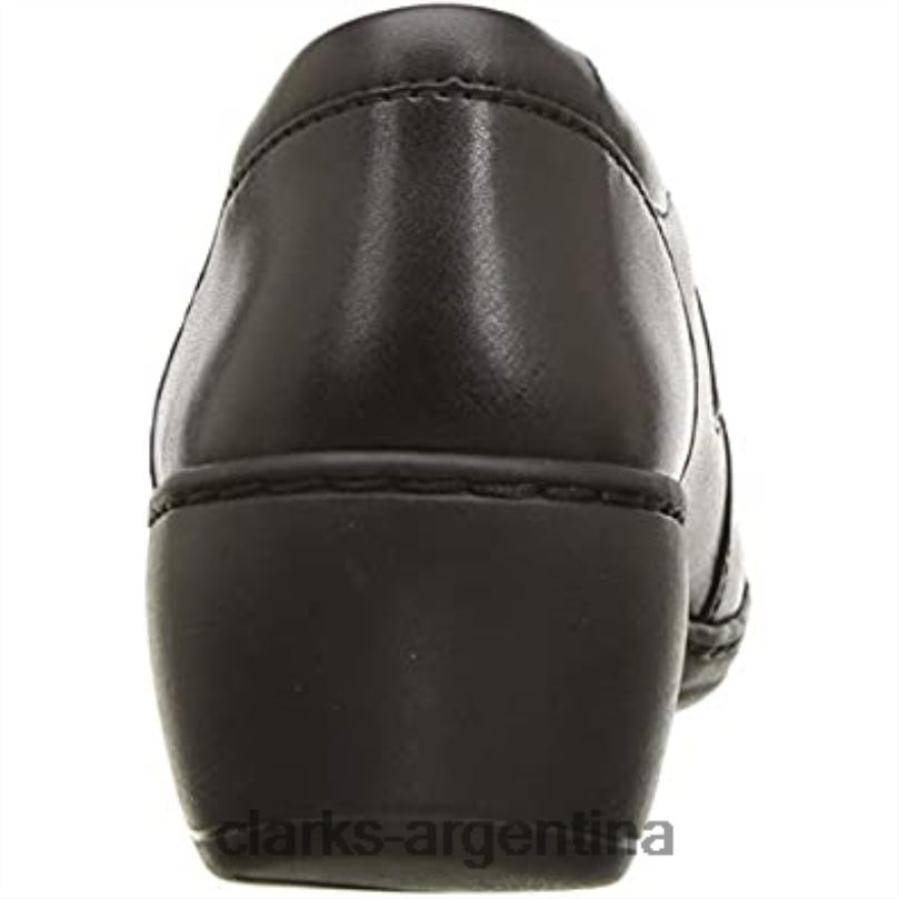 Clarks mujer 2FZPZ1423 mocasines channing fiona mujer clarks cuero negro cuero negro