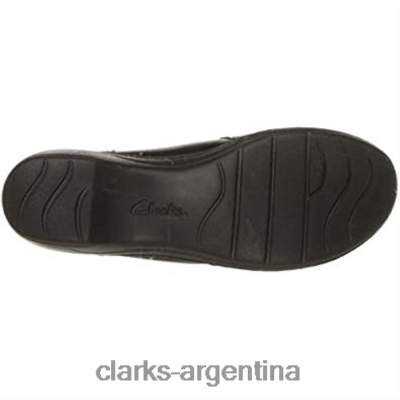 Clarks mujer 2FZPZ1423 mocasines channing fiona mujer clarks cuero negro cuero negro