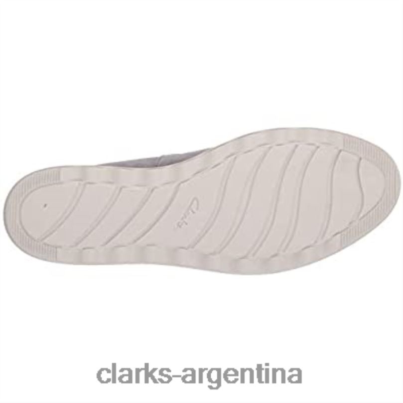 Clarks mujer 2FZPZ1467 Mocasines clarks sharon dolly de ante gris claro para mujer ante gris claro