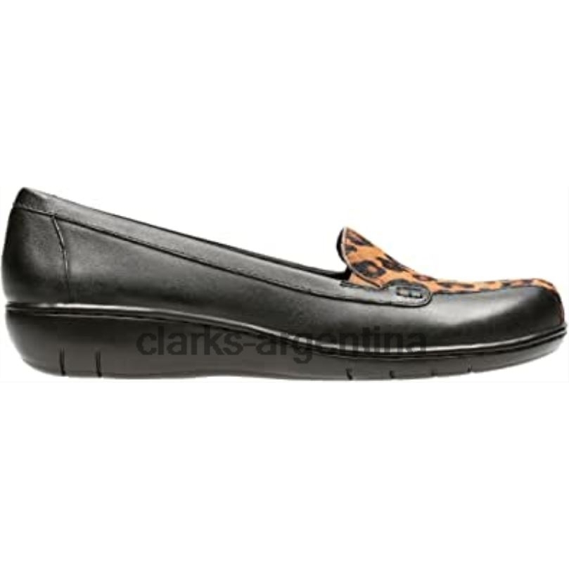 Clarks mujer 2FZPZ1663 mocasines bayou q para mujer clarks leopardo prt comb peineta leopardo