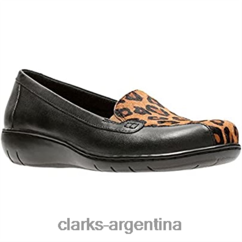 Clarks mujer 2FZPZ1663 mocasines bayou q para mujer clarks leopardo prt comb peineta leopardo