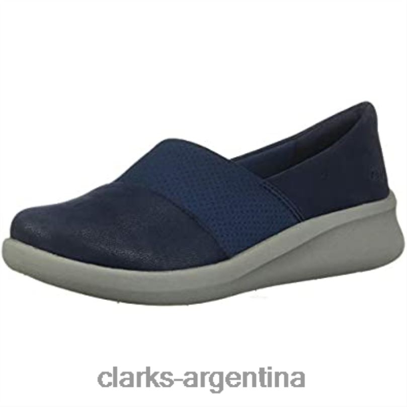 Clarks mujer 2FZPZ1764 mocasín sillian 20 moon mujer plano azul clarks
