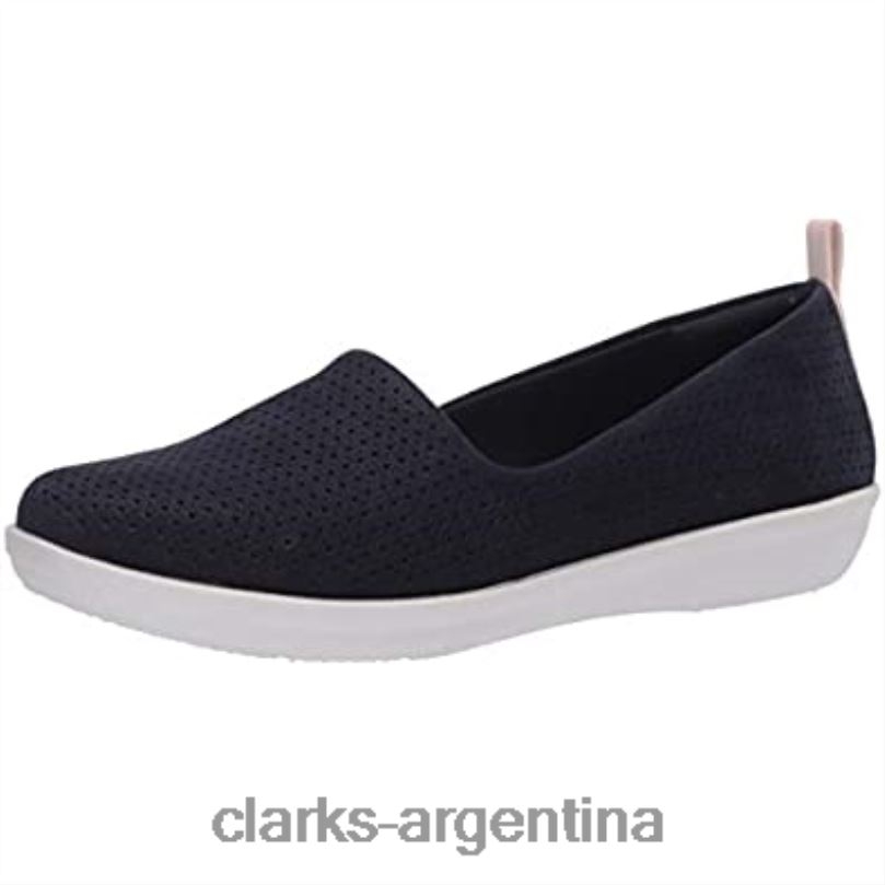 Clarks mujer 2FZPZ2055 mocasín mujer ayla blair plano clarks marino nobuk sintético nubuck sintético azul marino