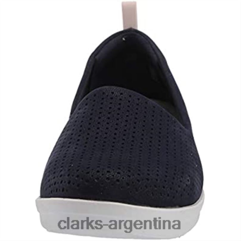 Clarks mujer 2FZPZ2055 mocasín mujer ayla blair plano clarks marino nobuk sintético nubuck sintético azul marino