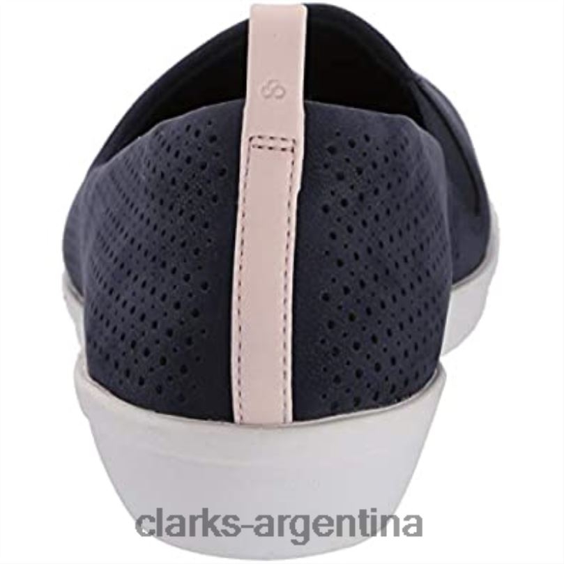 Clarks mujer 2FZPZ2055 mocasín mujer ayla blair plano clarks marino nobuk sintético nubuck sintético azul marino