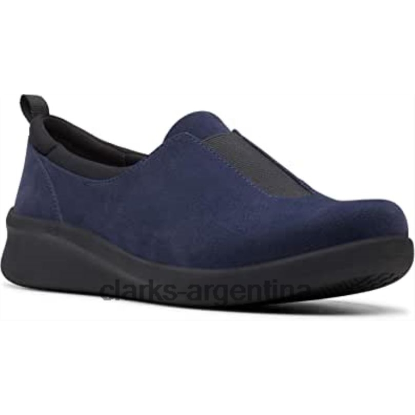 Clarks mujer 2FZPZ2209 mocasines clarks sillian 20 walk para mujer azul marino Armada