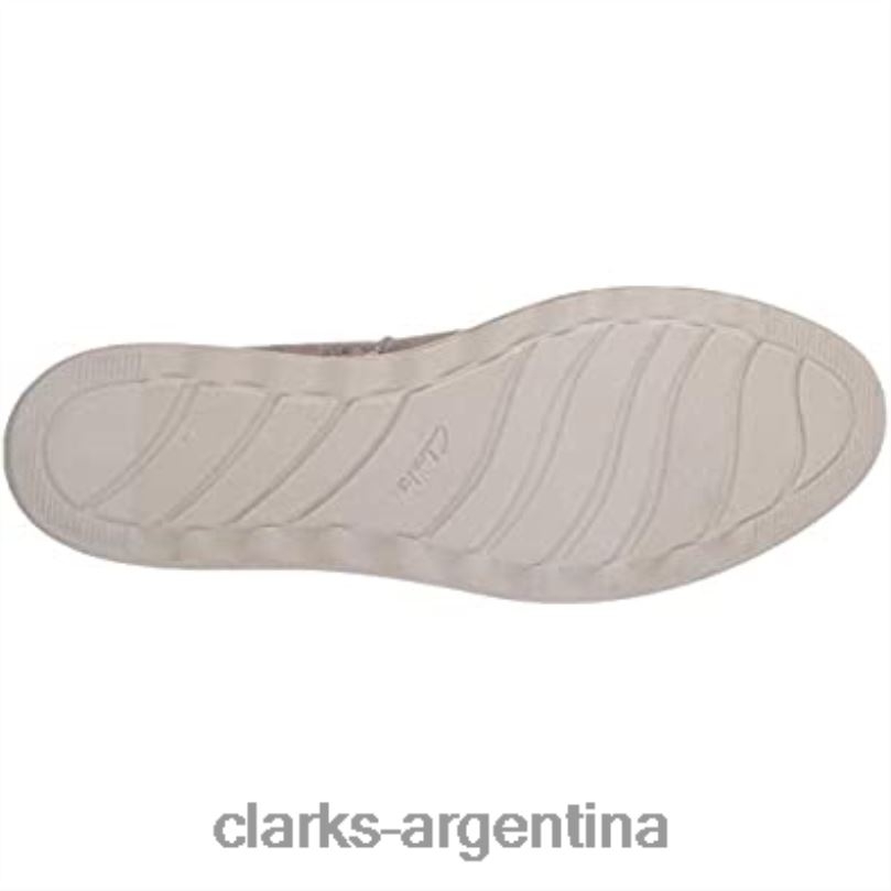 Clarks mujer 2FZPZ2318 mocasín sharon dolly para mujer peltre metalizado textil clarks textil metálico peltre