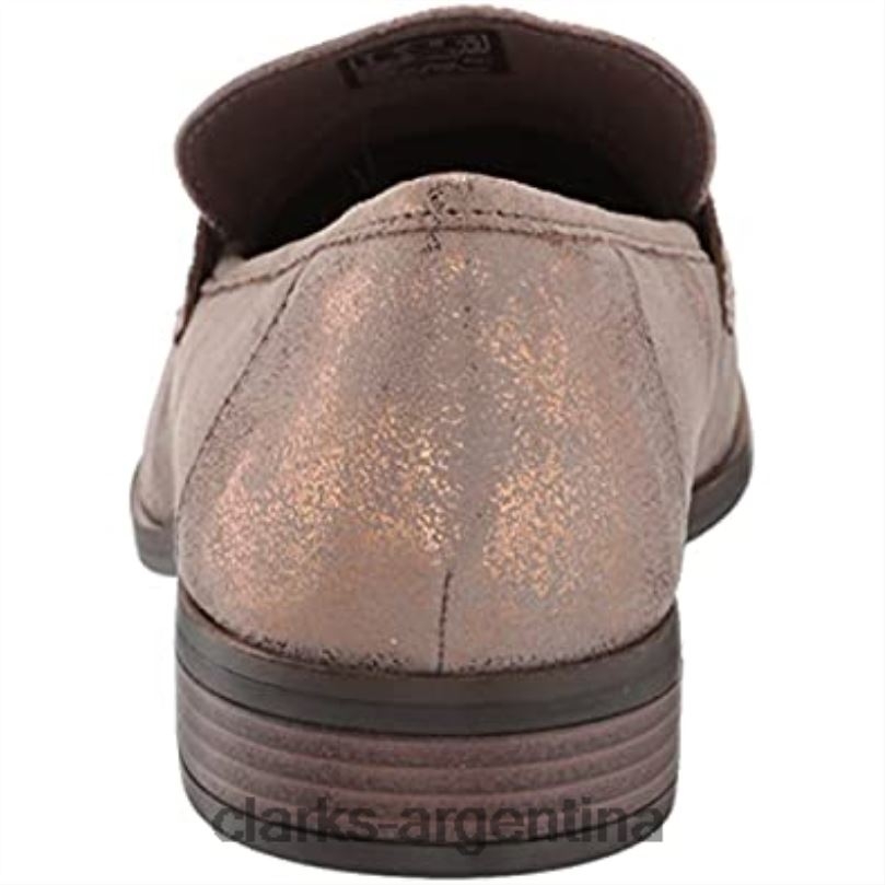 Clarks mujer 2FZPZ2423 mocasines clarks trish rose para mujer cobre metalizado cobre metálico