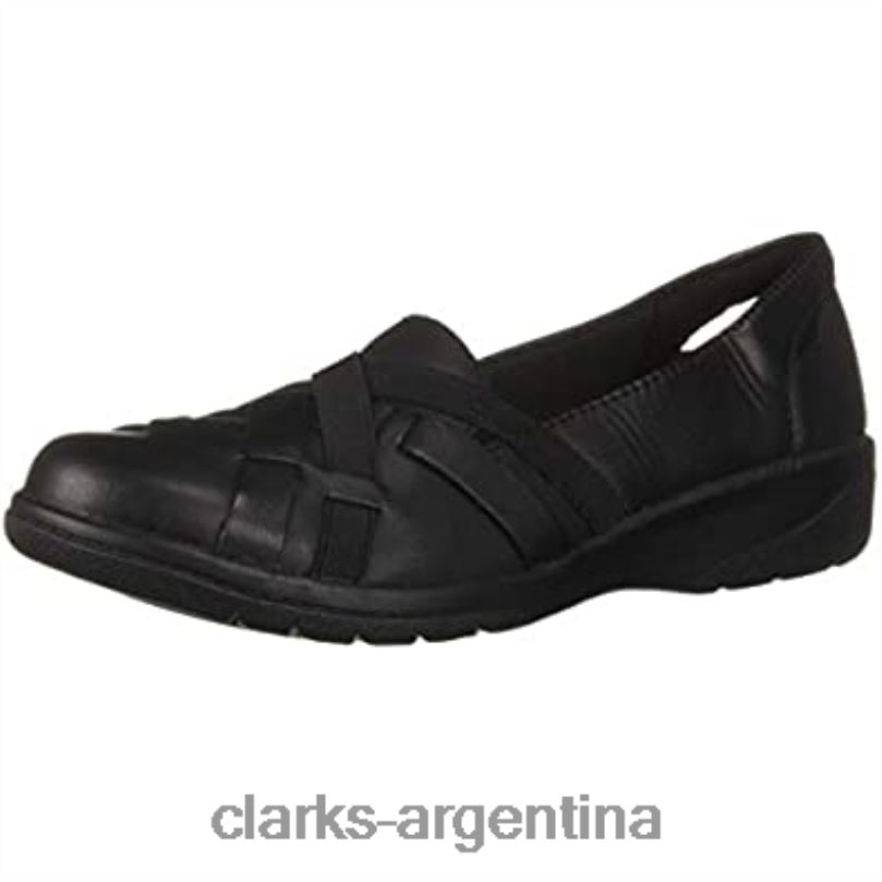 Clarks mujer 2FZPZ2677 mocasines clarks cheyn creek para mujer de cuero negro cuero negro