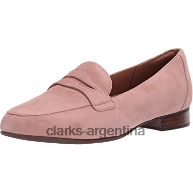 Clarks mujer 2FZPZ2704 mocasines clarks un blush go pen ny de gamuza rosa para mujer gamuza rosa