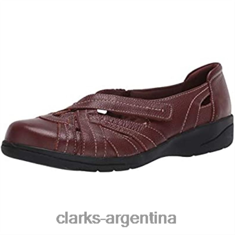 Clarks mujer 2FZPZ2833 Mocasines clarks mahoga ny de cuero cheyn tulip para mujer cuero caoba