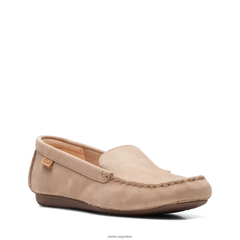Clarks mujer 2FZPZ3320 clarks pecas ante arena gamuza arena