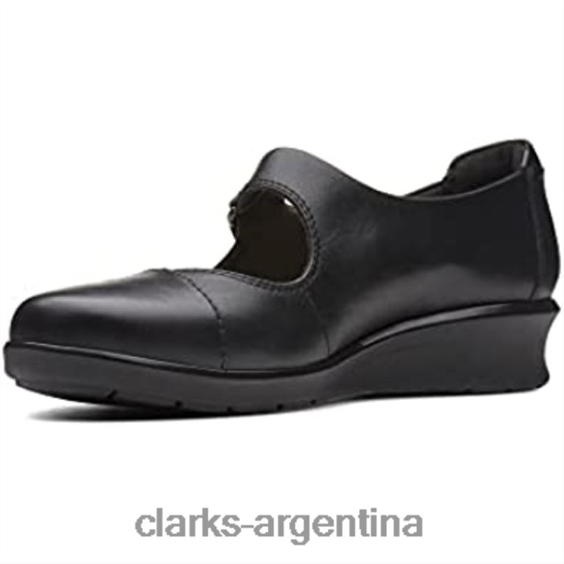 Clarks mujer 2FZPZ597 mocasines henley esperanza mujer clarks negro cuero negro